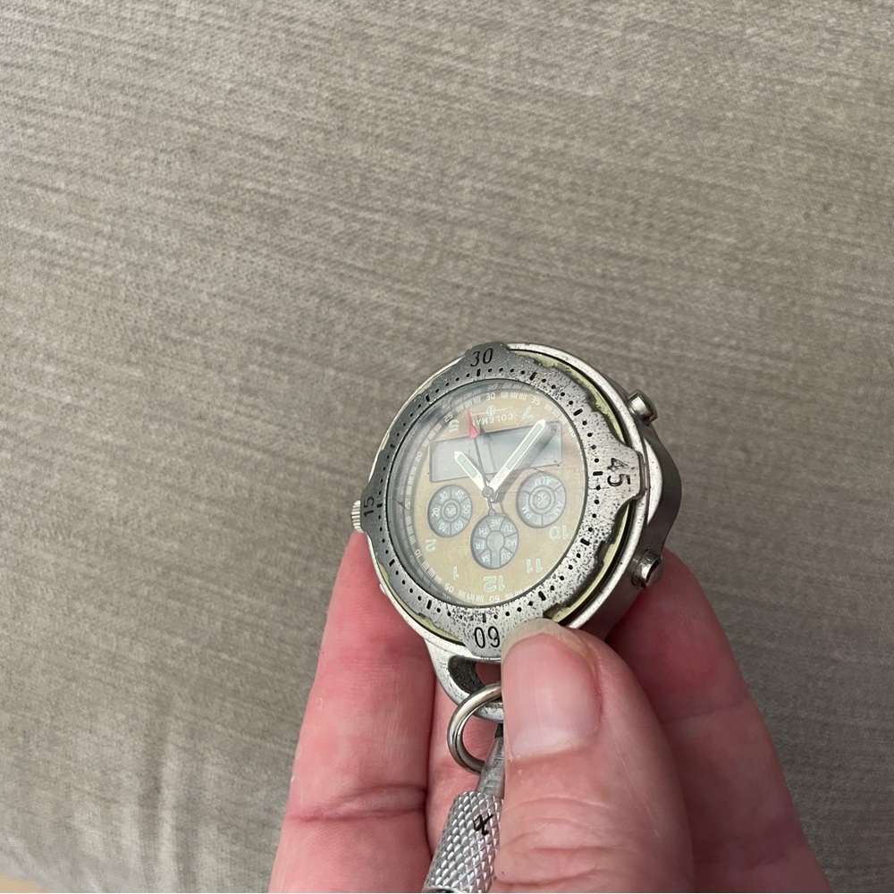 Coleman Watch on Carabiner Ring Stainless Steel. A - Picture 7 of 8